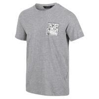 Cline VI T-shirt de marche à manches courtes pour homme - Gris clair