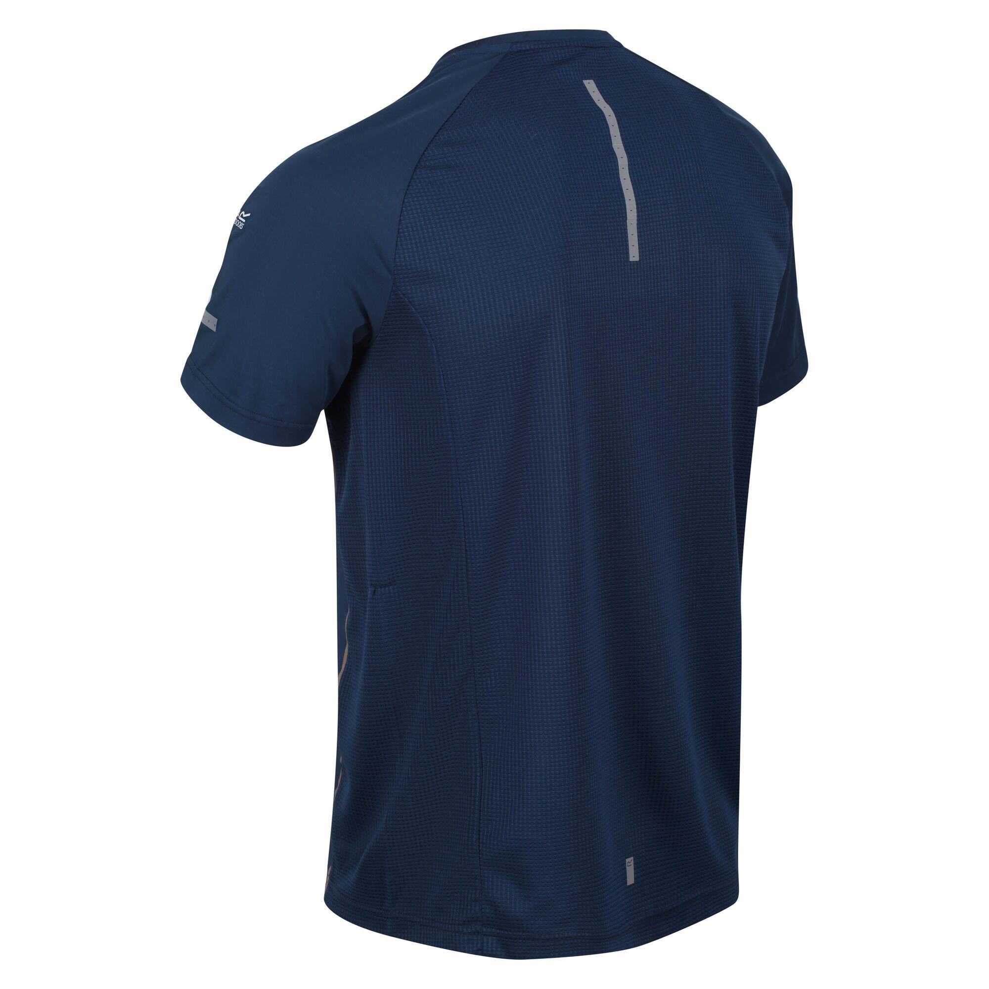 Highton Pro Men's Walking Short Sleeve T-Shirt - Moonlight Denim 5/5