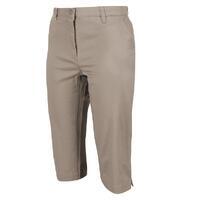 Maayan Capri de marche en coton pour femme - Marron clair