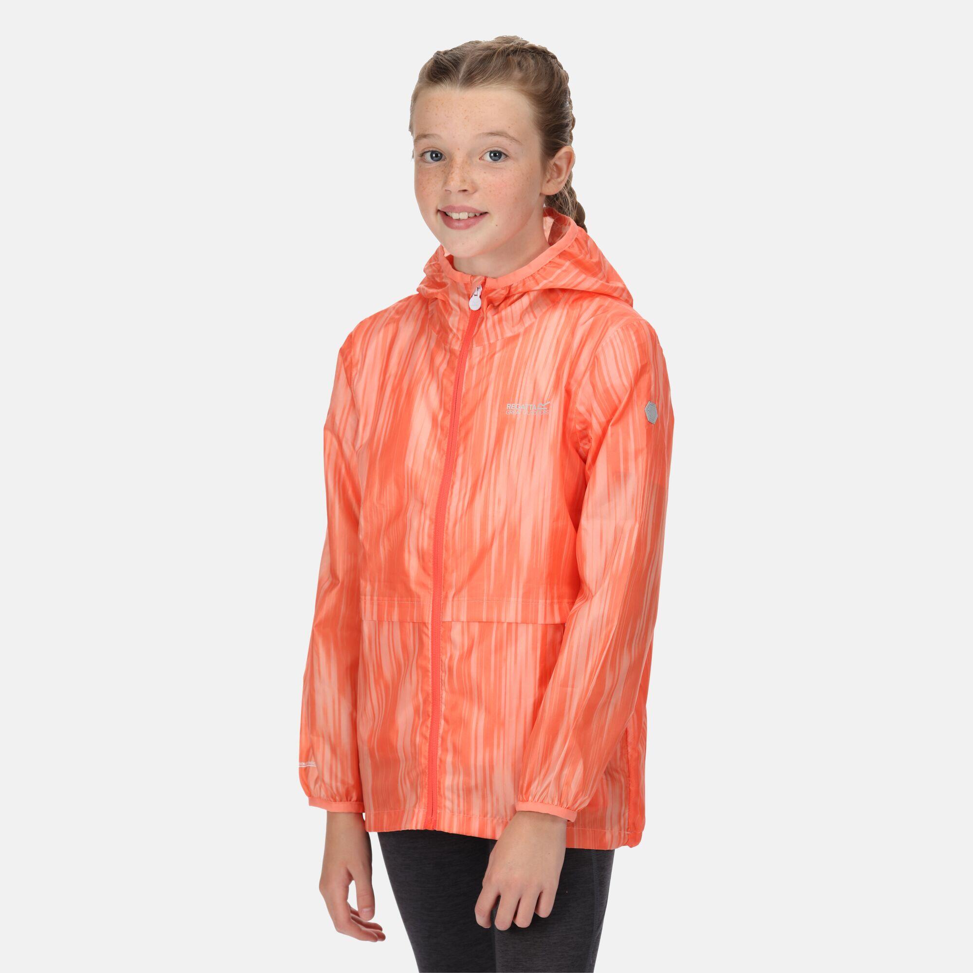 REGATTA Bagley Kids Hiking Jacket - Neon Peach