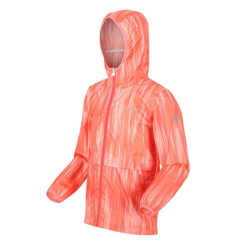 Bagley Gradient Packaway Waterdichte Jas voor kinderen/Kinderen (Neon Peach)