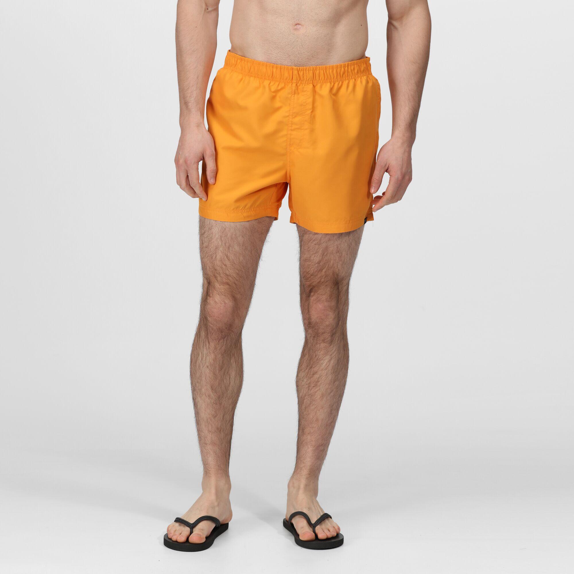 Wayde Men's Swim Shorts - Flame Orange 1/3
