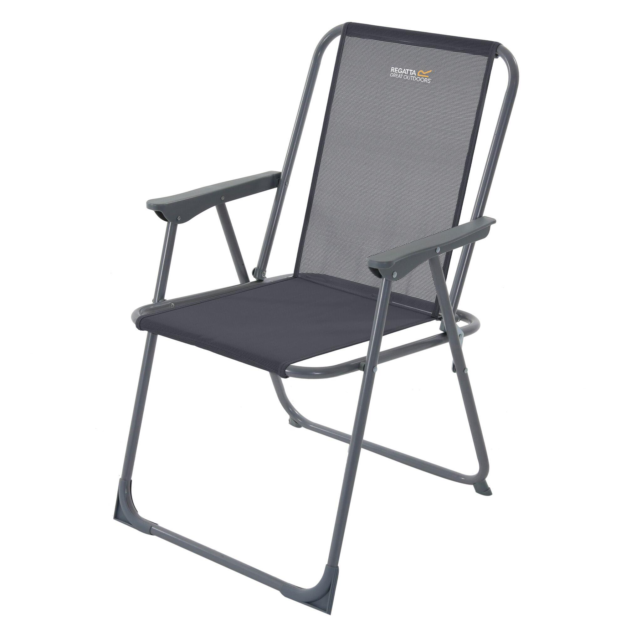 REGATTA Retexo Adults' Camping Chair - Ebony Grey