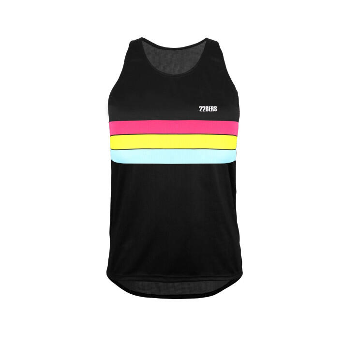 CAMISETA RUNNING TIRANTES HYDRAZERO FLAG - BLANCO / NEGRO TALLA XXS COLOR NEGRO