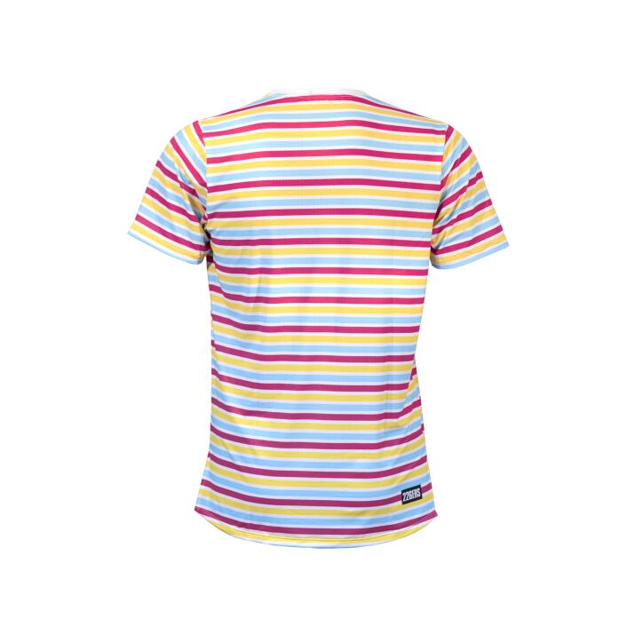 CAMISETA RUNNING MANGA CORTA- HYDRAZERO STRIPES WHITE TALLA XS