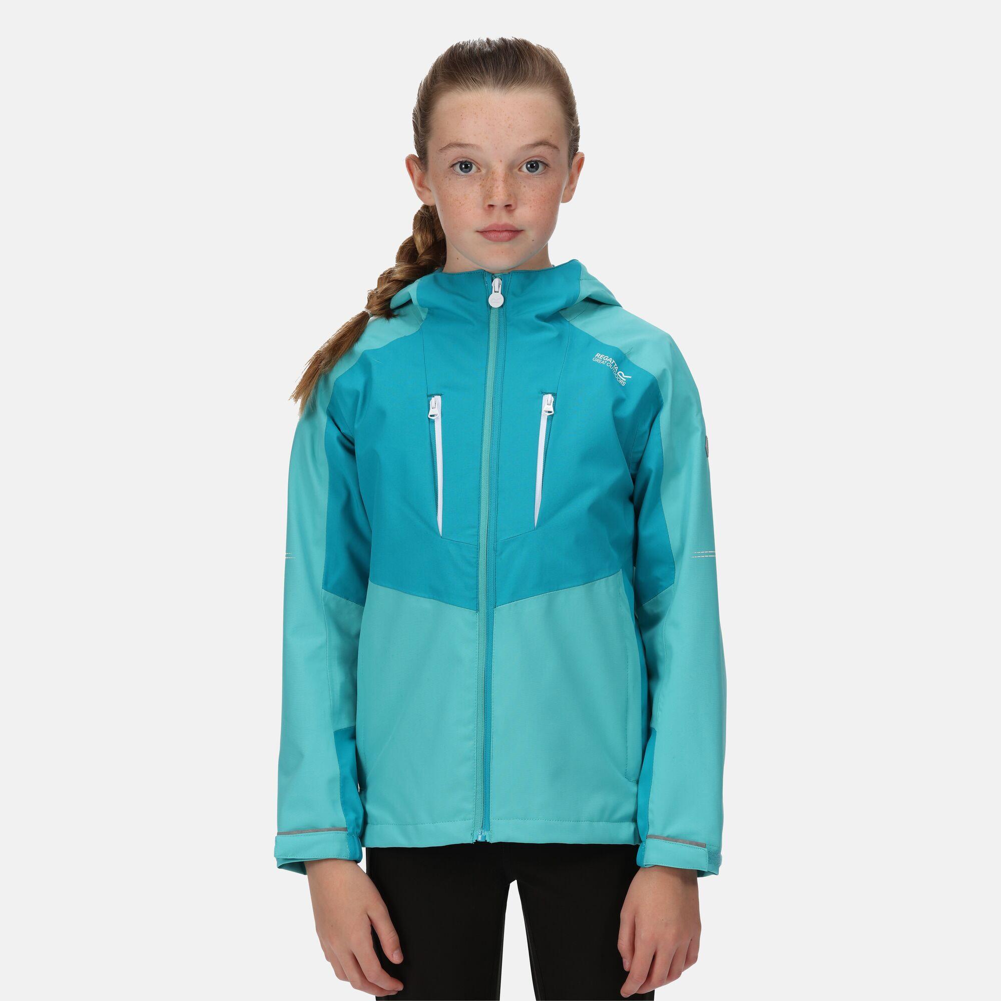 REGATTA Highton III Kids Hiking Jacket - Turquoise Blue