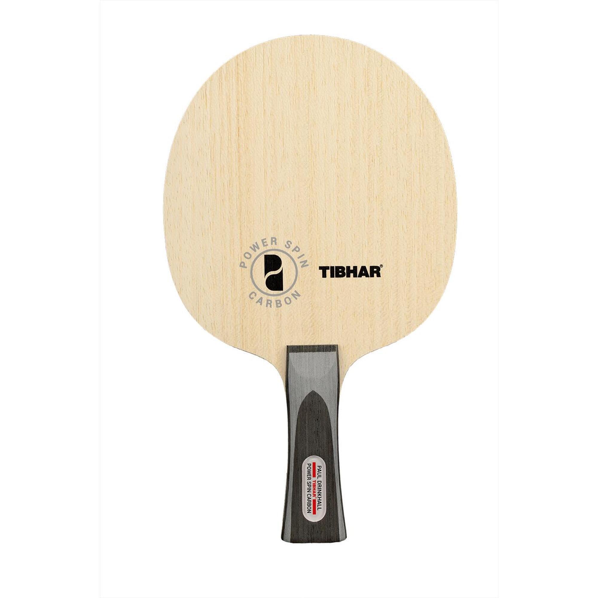 Tibhar Powerspin Carbon Table Tennis Blade (Flared) 1/2