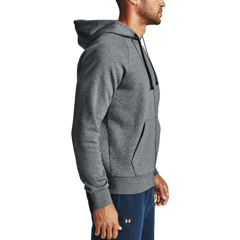 Capot Under Armour Rival Fleece FZ, Gris, Hommes