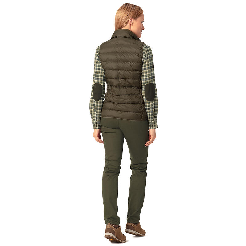 Vestă de teren pentru femei Tagart Wing 4 în culoarea olive, din puf