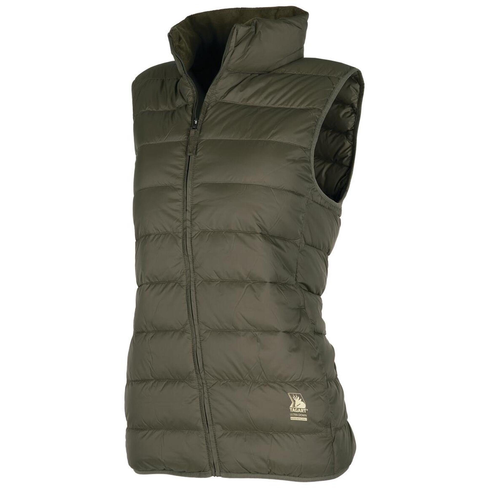 Vestă de teren pentru femei Tagart Wing 4 în culoarea olive, din puf