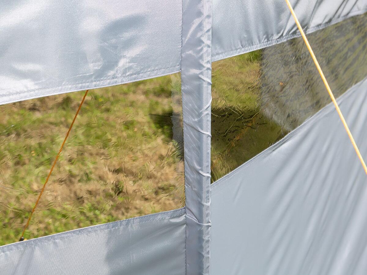Paravent de camping Bora - Brise-Vue - 6,0 x 1,4 m - Résistant au vent - Gris 5/7