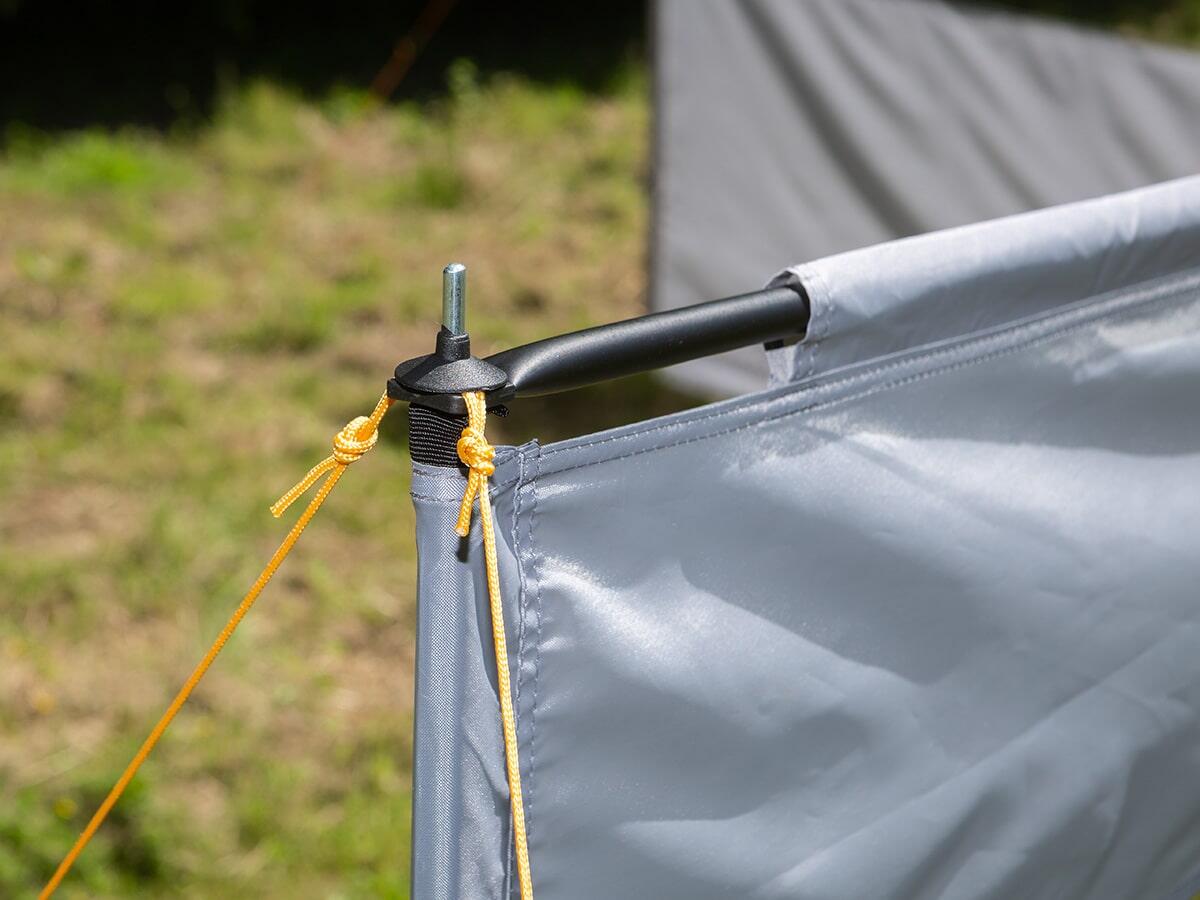 Paravent de camping Bora - Brise-Vue - 6,0 x 1,4 m - Résistant au vent - Gris 6/7