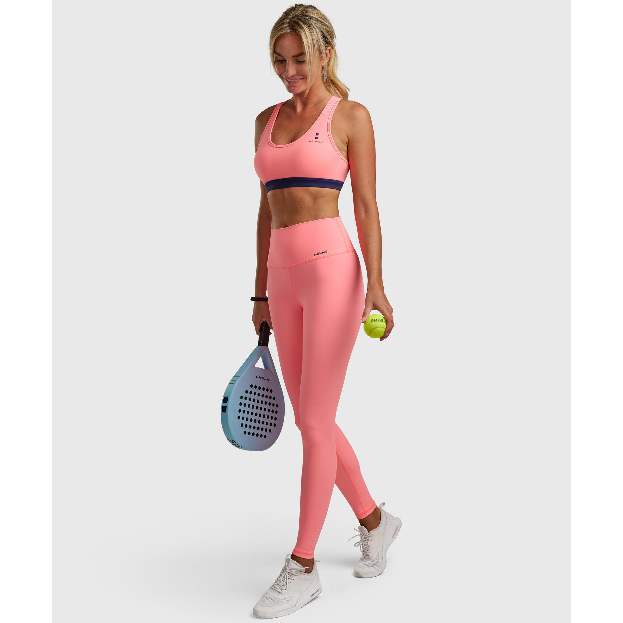 Smart Legging de Tennis Padel avec Poche Balle Femme Melon