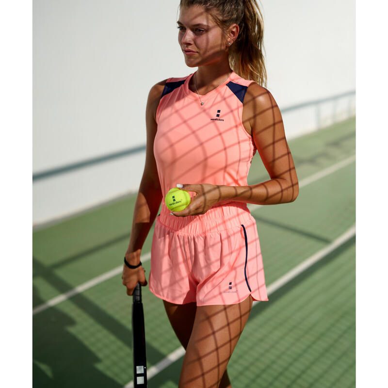 Short d'Entraînement Tennis/Padel Femme Melon