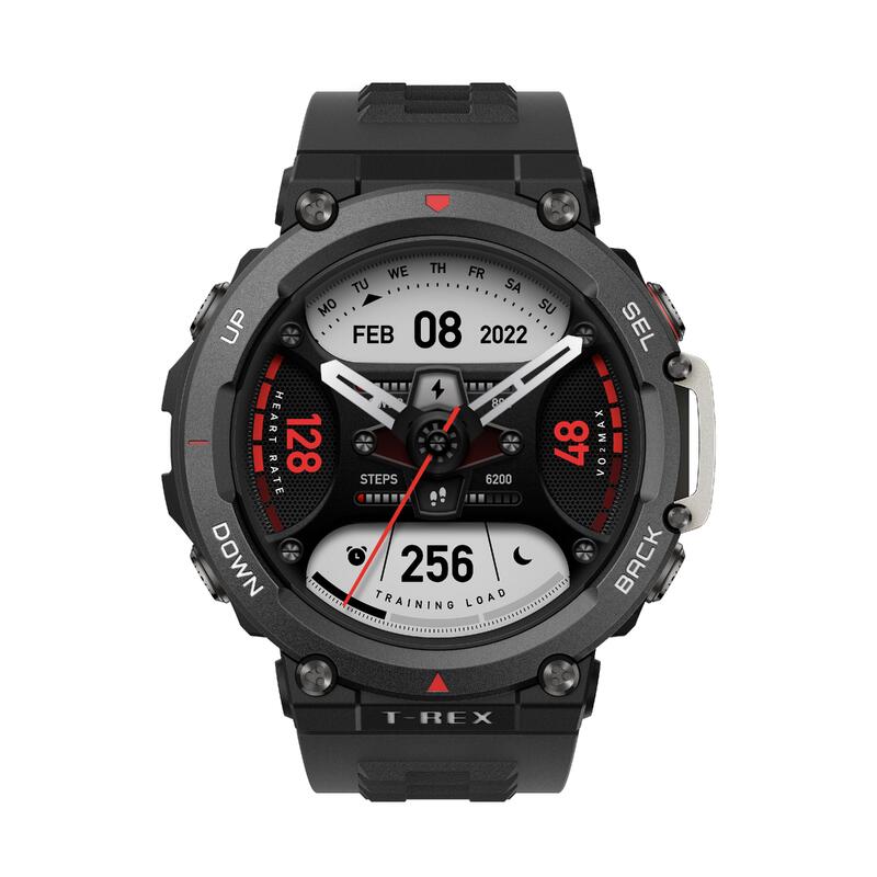 T-Rex 2 Rugged Outdoor GPS Smartwatch - Ember Black