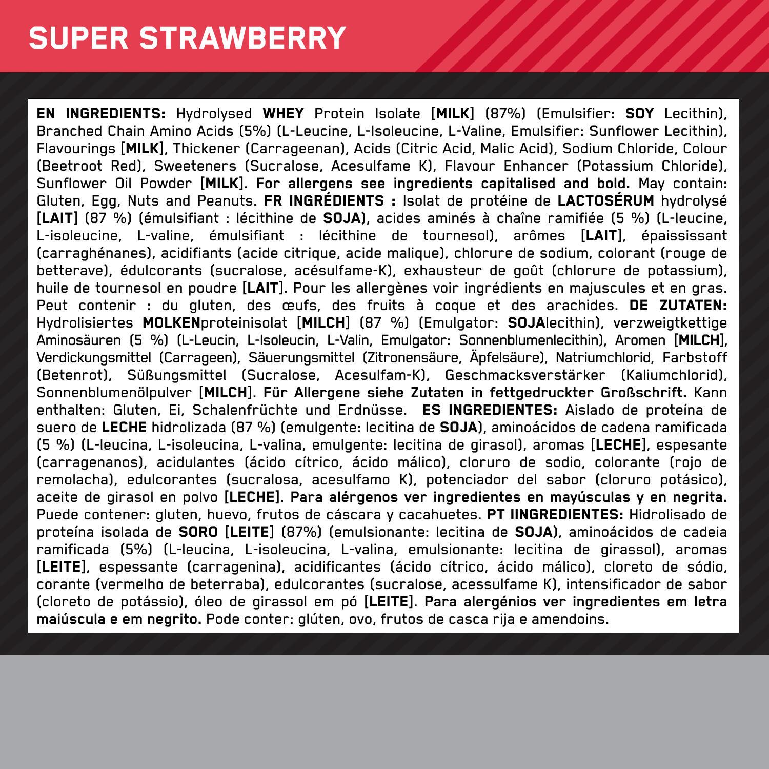 Hydrowhey - Fraise - 39 Portions (1560 gr) 4/7