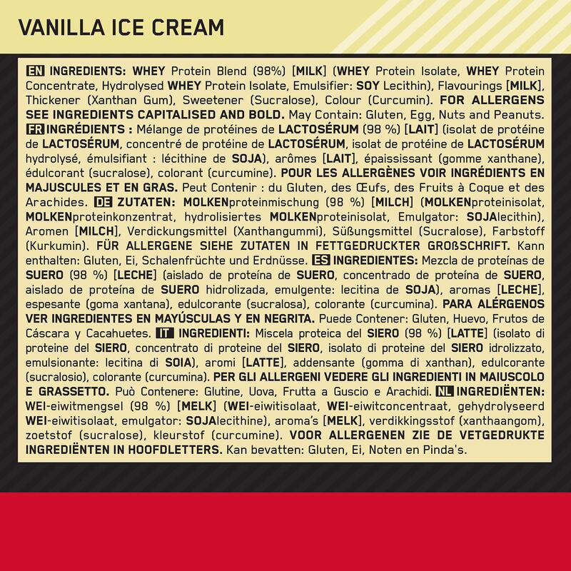 GOLD STANDARD 100% WHEY PROTEIN - Vanilla Ice Cream 465 gram (15 Servings)