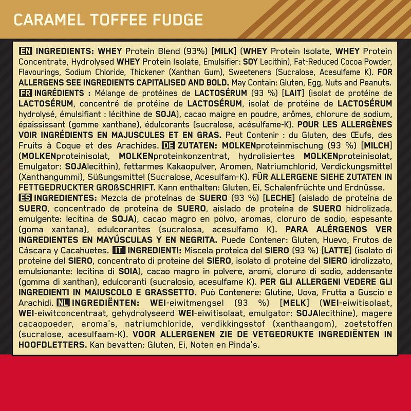 Gold Standard 100% Whey - Fudge au Caramel et au Toffee