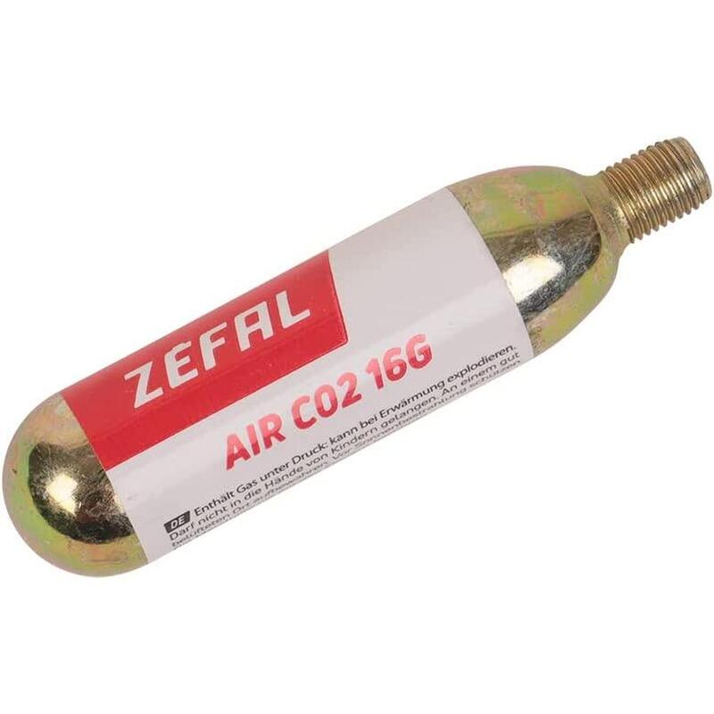 Zefal 6 Cartuchos De Aire Co2 Con Rosca 16 G