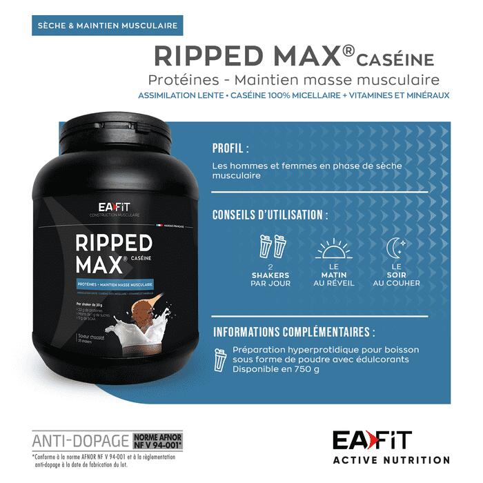 EAFIT Ripped Max Caseine Fraise 750 g