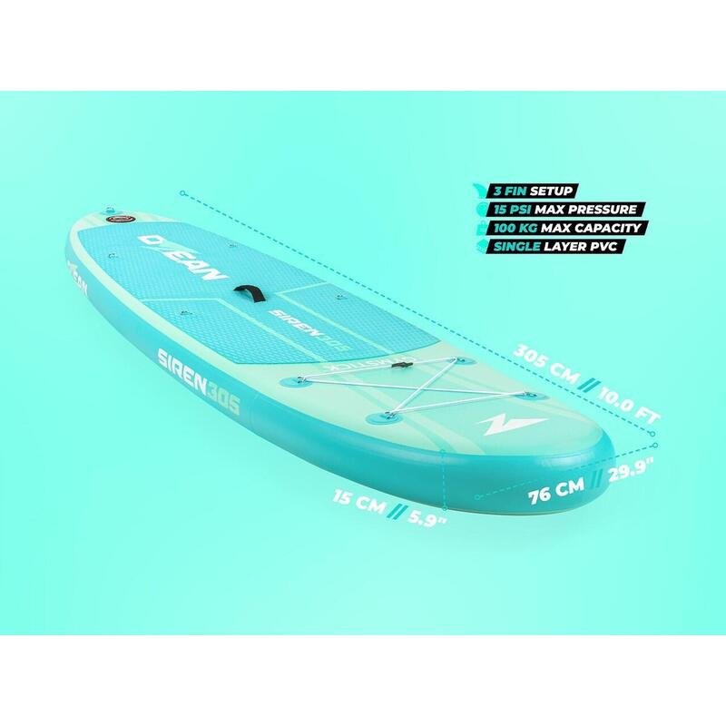 Pack stand up paddle - Ozean Siren 305 - Avec accessoires