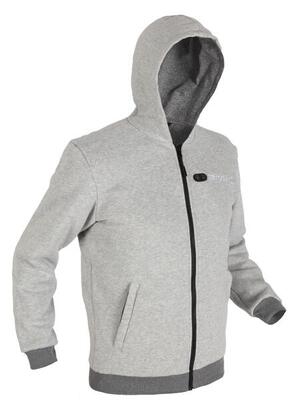 Verwarmde hoodie dual-heating men grijs