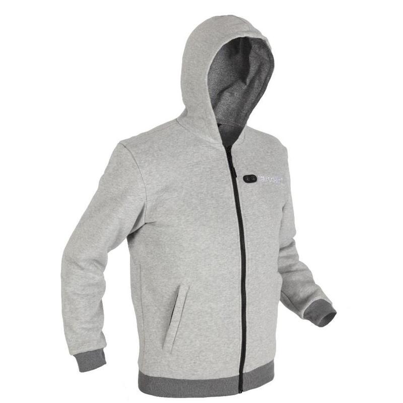 Verwarmde hoodie Dual-Heating men grijs
