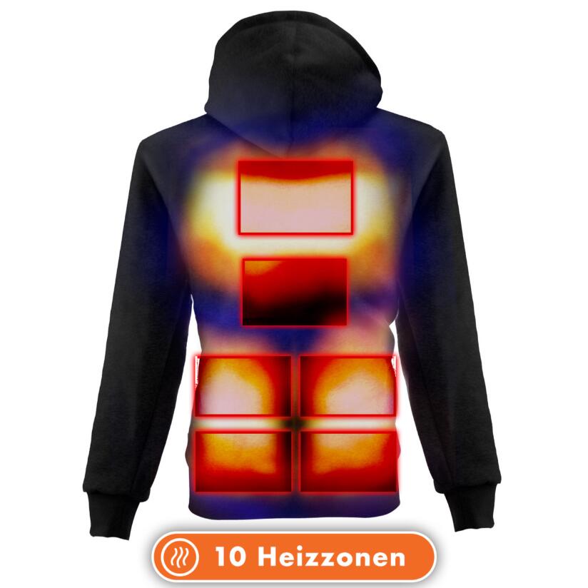 Verwarmde hoodie Dual-Heating women zwart 4/5