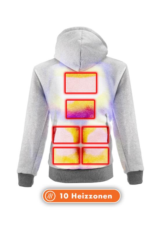 Verwarmde hoodie Dual-Heating women grijs 4/5
