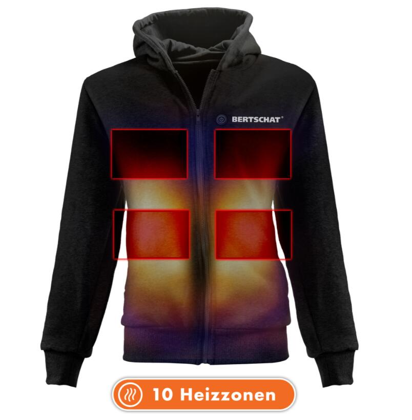 Verwarmde hoodie Dual-Heating women zwart 3/5