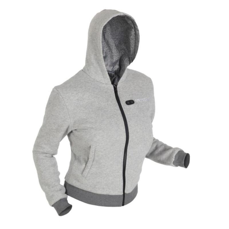 Chaqueta calefactora de mujer gris – Dual Heating