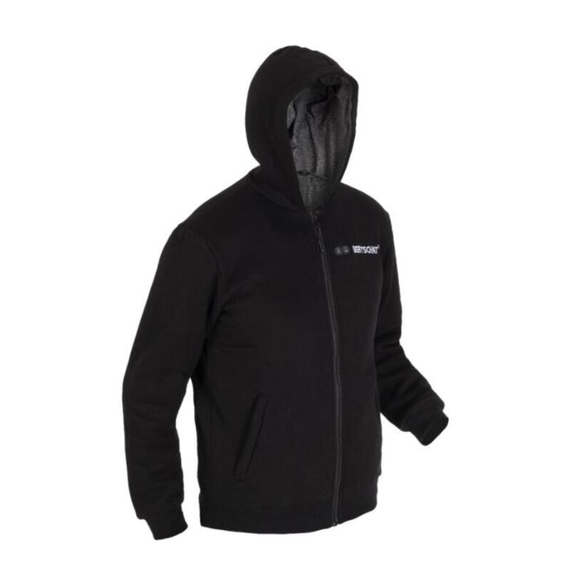 Verwarmde hoodie Dual-Heating men zwart