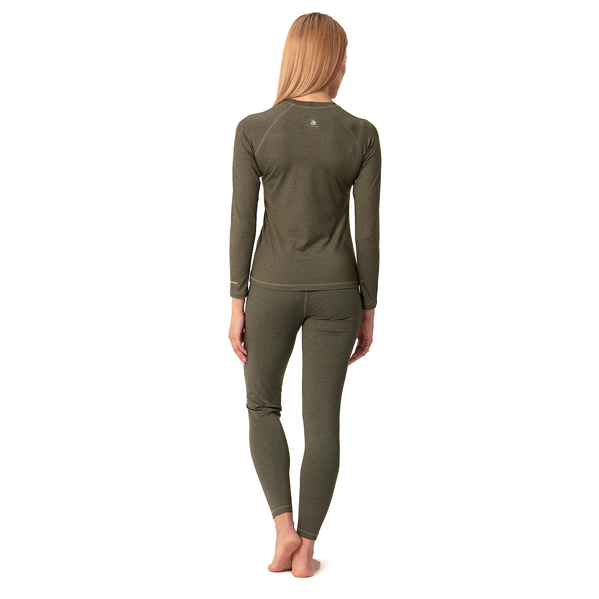 Camiseta termoactiva de manga larga para mujer Tagart California oliva 4/4