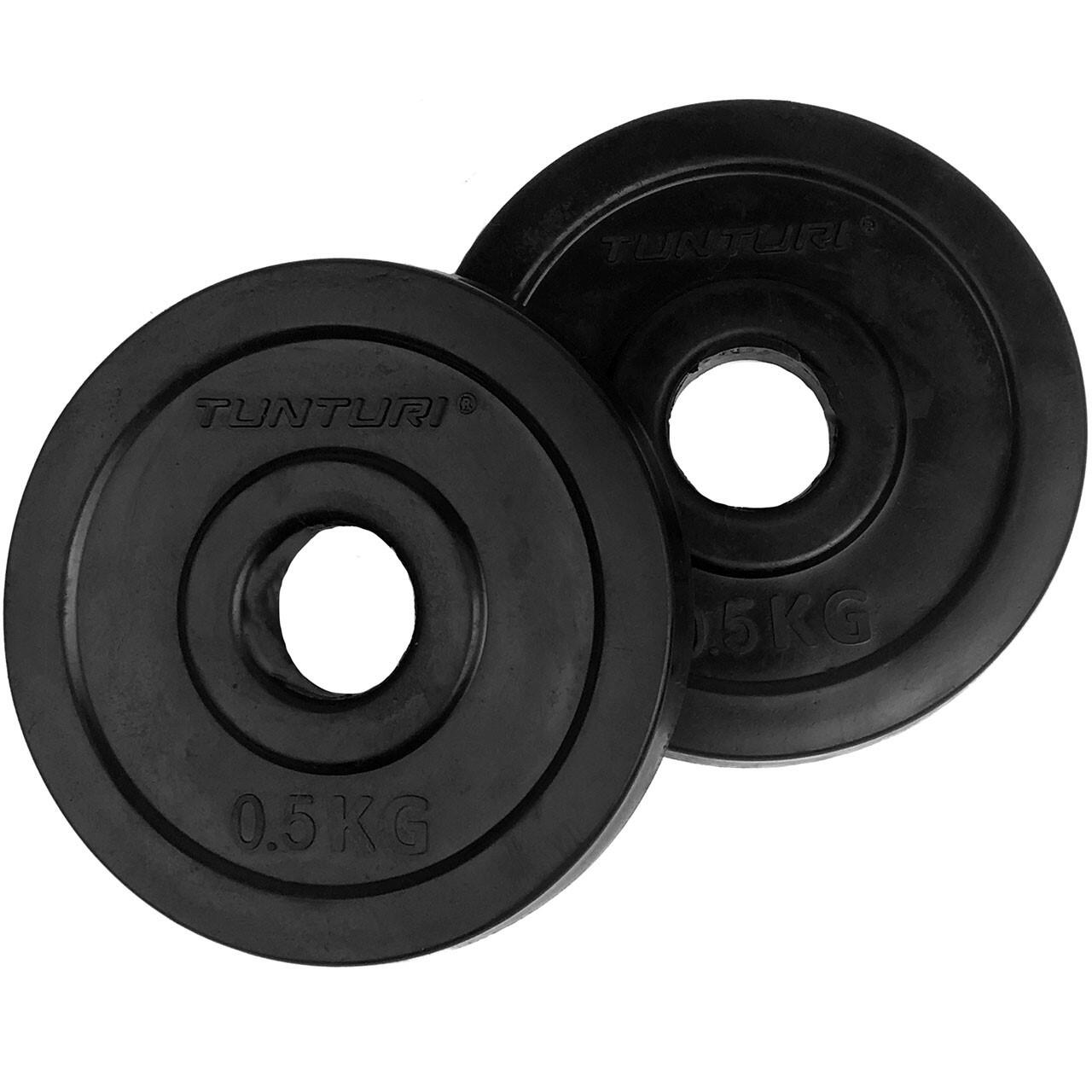 TUNTURI Halterschijven - Halter gewichten - 30mm - Rubber