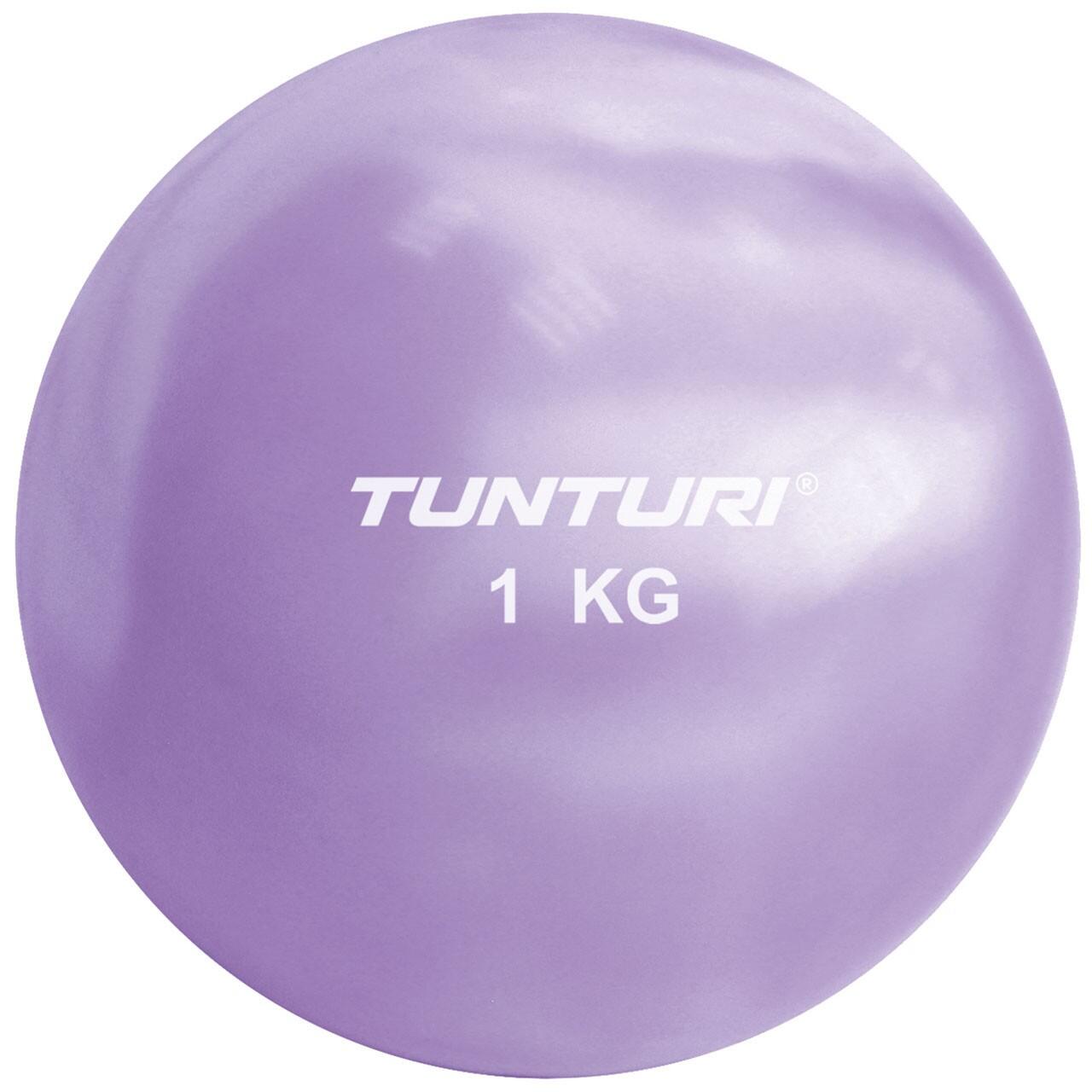 TUNTURI Palla da yoga Tunturi 1 kg 12 cm silicone viola