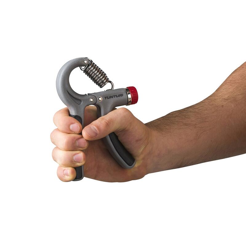 Verstellbarer Tunturi Handgriff Handtrainer Grau