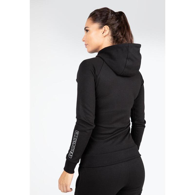 Marion Zipped Hoodie - Black