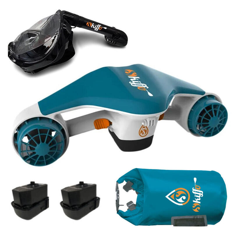 Onderwaterscooter Sea Scooter inc. accessoires - snorkelmasker, tas, 2x batterij
