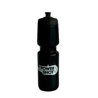 Bidon 750ml Noir avec capuchon noir - lot de 5