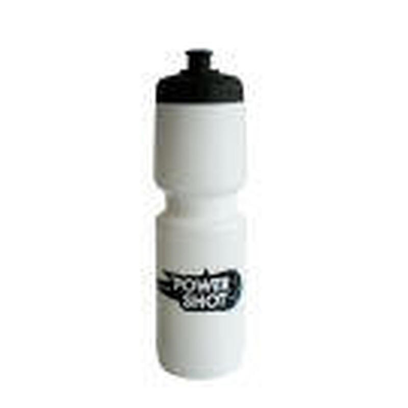 Botella blanca de 750 ml con tapón negro - juego de 5