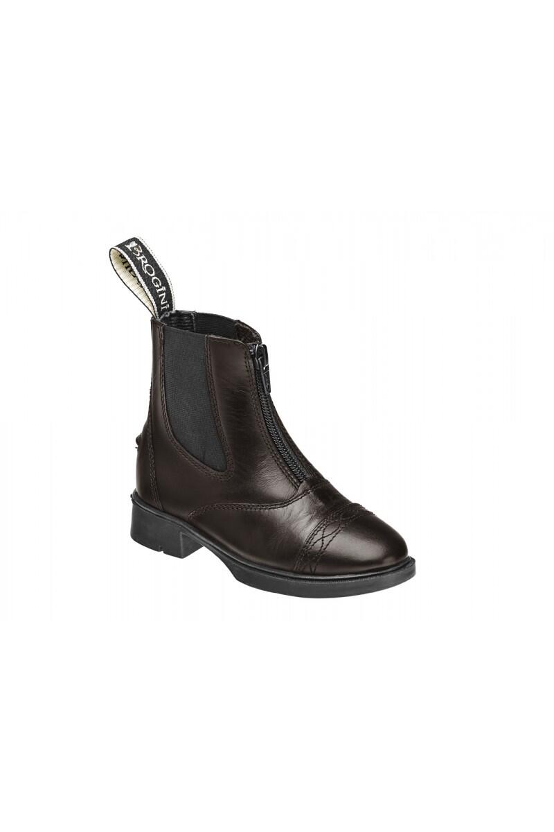 Tivoli Piccino Zip Paddock Boot- Brown 2/3