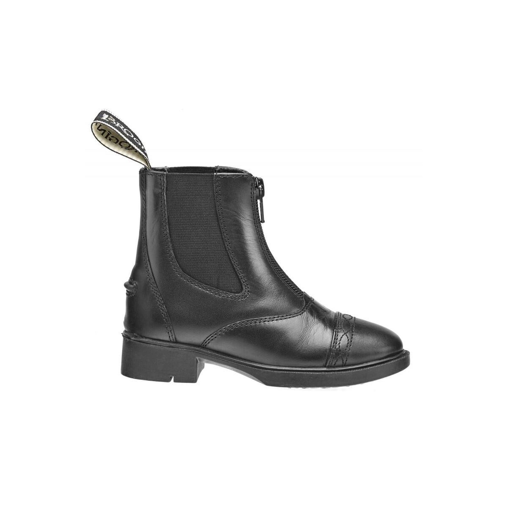 BROGINI Tivoli Piccino Zip Paddock Boot- Black