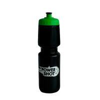 Bidon 750ml Noir avec capuchon vert - lot de 5