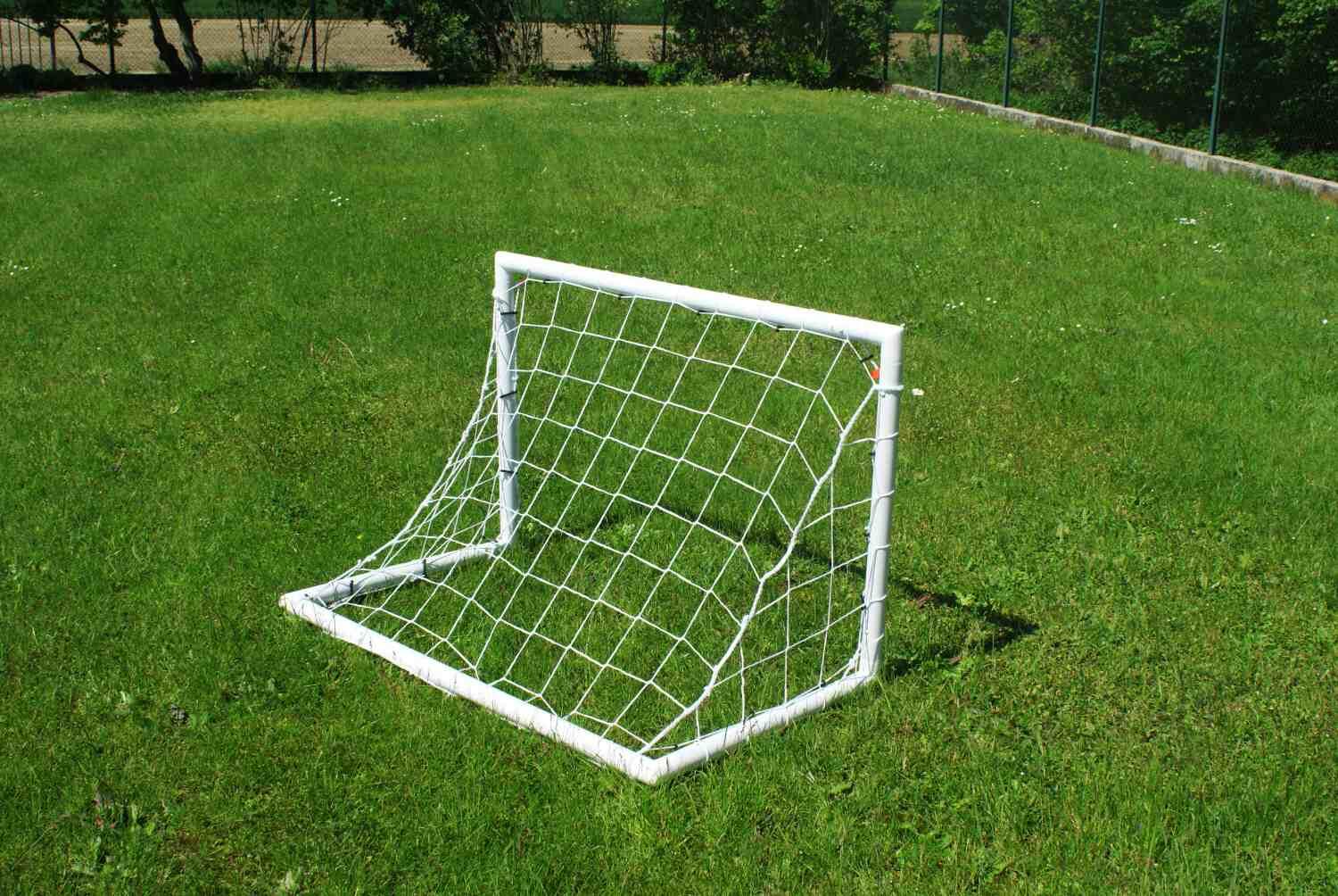 Porta da calcio - 1,2 x 0,8 m - PVC - Bianco 5/7