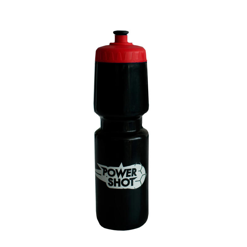 Botella de 750ml Negra con tapón rojo - set de 5