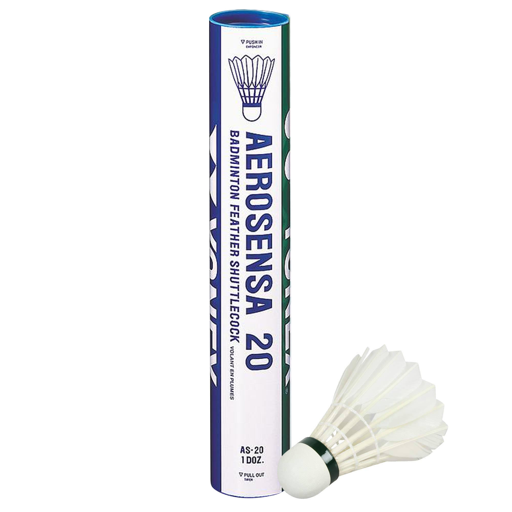 Aerosensa 20 Shuttlecock (Pack of 12) (White) 2/2