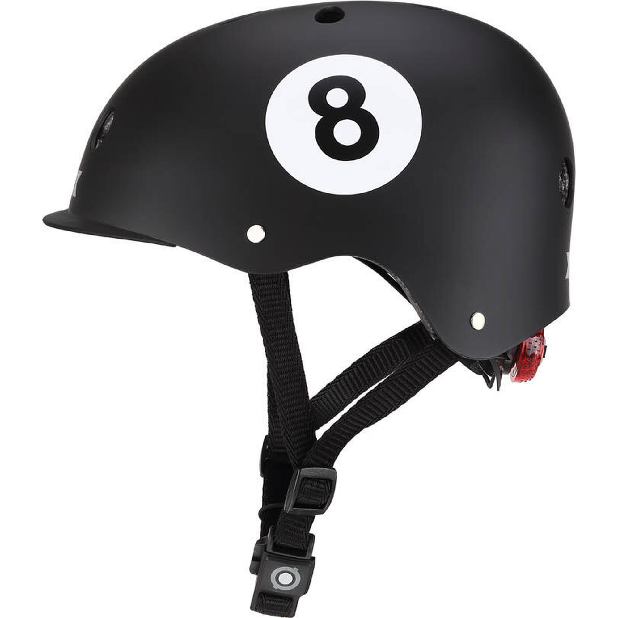 Kinder Scooter Helmet Elite Lights XS-S black 8 ball