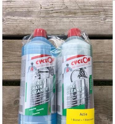 Onderhoudskit voor fietsen bike cleaner 1l + bionet chain cleaner 1l