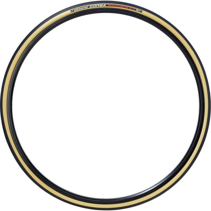 Buitenband voor racefiets Corsa Graphene 2.0 25 mm - zwart/bruin