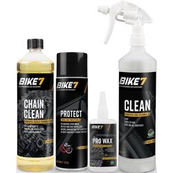 Accessoires vélo entretien complet - Bike7 Paquet avantageux 4 articles